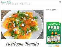 Tablet Screenshot of emmacooks.com